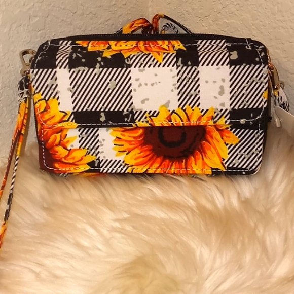 🌻 NGil Canvas Sunflower 🌻 Crossbody Wallet Bag - Picture 9 of 12